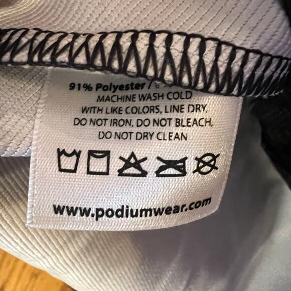 Podium Wear Jacket Womens Large Alaskan Team Purple White Performance Running - Picture 6 of 9